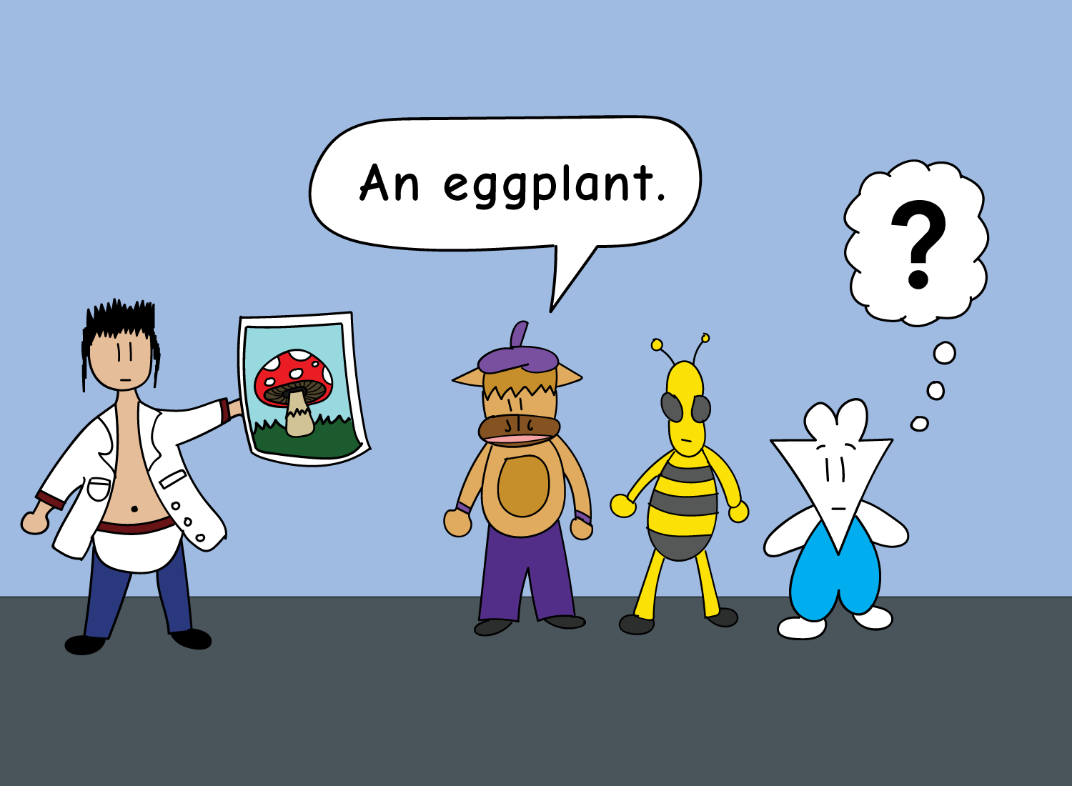 Asch conformity experiment - an eggplant
