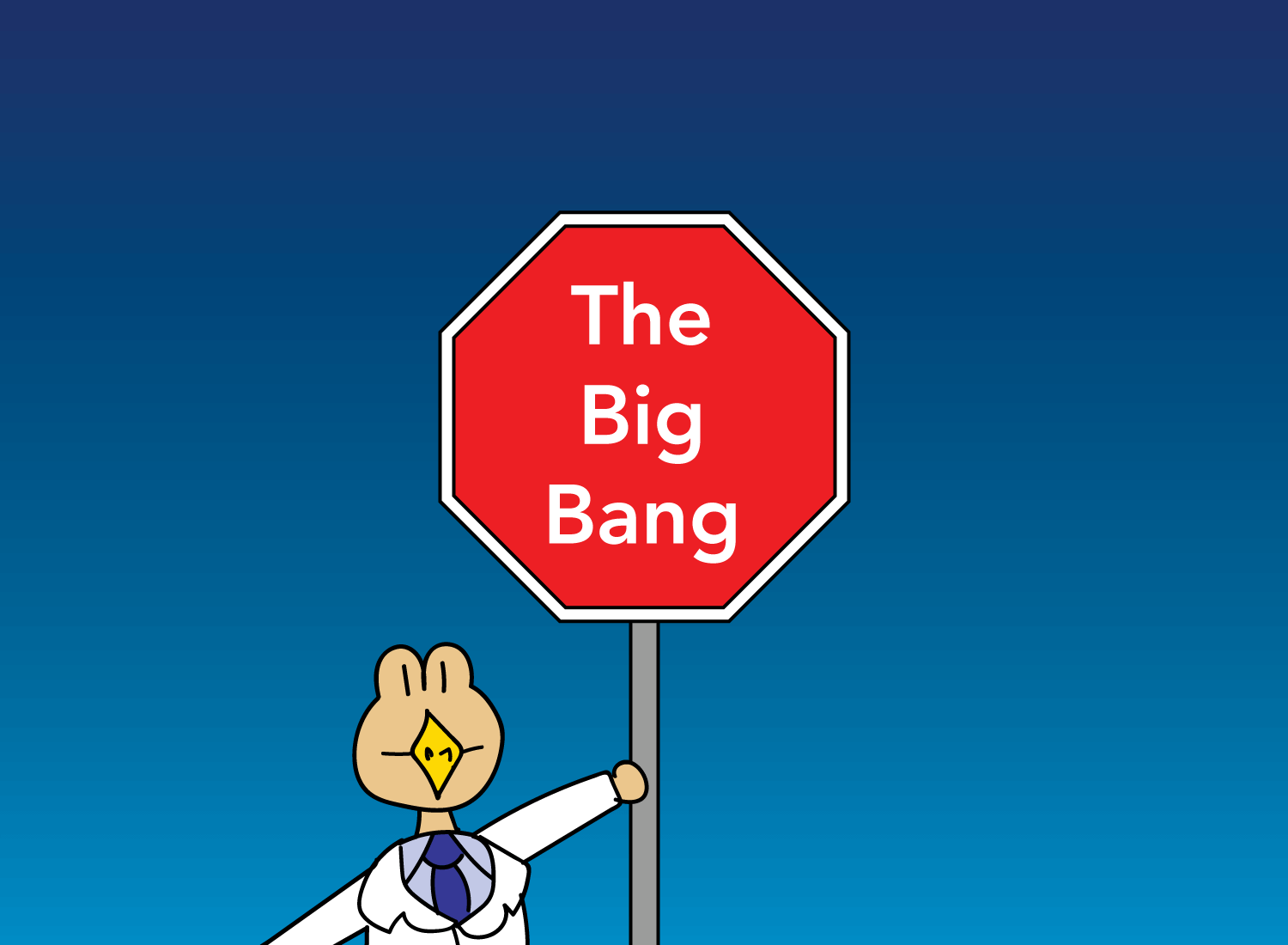 the big bang thought stop sign